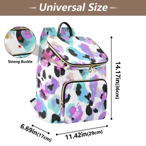 Nouveau style Sac à dos léger pour femme avec logo personnalisé, fermeture éclair et porte-clés, imperméable et économique - Product Image 3