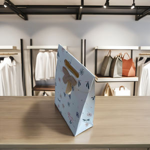 Sacs en papier kraft imprimés sur mesure, sacs cadeaux recyclables pour vêtements ou plats à emporter avec votre propre logo - Product Image 2