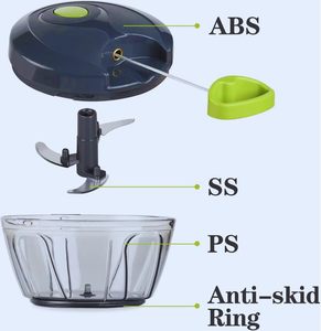 Picadora Manual Multifuncional Mini, Fácil de Usar, para Alimentos, Carne, Verduras y Ajo - Product Image 4