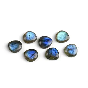 Natural Labradorite Cut Size Shape Wholesale High Quality Triangle Cutting Cabochon Loose Gemstone Labradorite