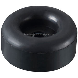 Patins en caoutchouc ronds noirs antidérapants et amortissants <span class=keywords><strong>pour</strong></span> équipement audio et vidéo, hauteur 26 mm, protège-pieds en caoutchouc - Product Image 2