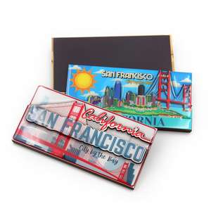 Imán de Madera Personalizado al por Mayor para Recuerdos Turísticos, Imán de MDF con Resina Epoxi, Imán 3D para Refrigerador - Product Image 2