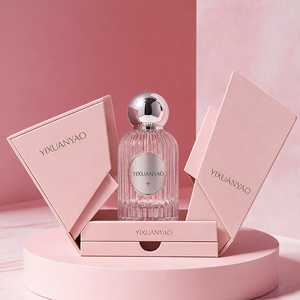 Etiqueta Personalizada, <span class=keywords><strong>Botella</strong></span> de Perfume de Vidrio Cosmética Negra de Lujo de 50 ml y 100 ml, Vacía, para Pintura o Colorante, con Tapa de Plástico y Caja de Empaque - Product Image 4