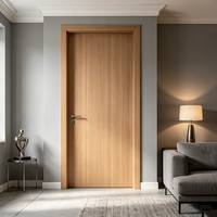 Porte de chambre minimaliste en olivier royal stylisée, porte intérieure insonorisée sur mesure en bois massif, porte d'entrée extérieure pour maison