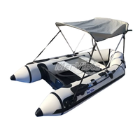 Bateau pneumatique de pêche et de navigation à rames CE RIB de 3,3 m, coque en V profond avec plancher pneumatique, PVC de 0,9 mm/1,2 mm ou Hypalon Orca, à vendre