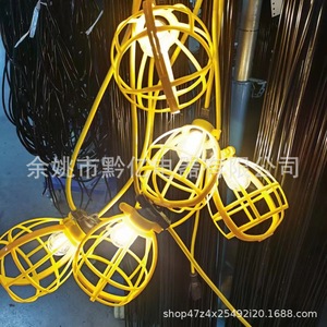 Guirnalda de Luces con Portalámparas E26 E27, Luz Blanca Cálida, Iluminación Temporal para Interiores, Diseño Industrial de Aleación de Aluminio - Product Image 4