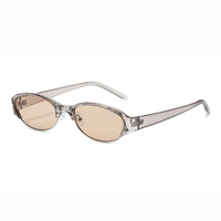 Lunettes de soleil ovales vintage ADE WU XY826 effet écaille de tortue, protection UV400, logo personnalisé, pour la mode quotidienne, les voyages en extérieur, verres violets