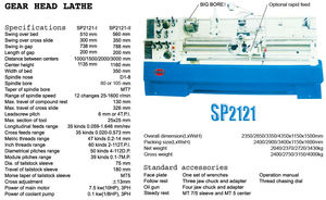 Vendita calda tornio macchina rajkot 4 piedi SP2114 tornio macchina in pakistan - Product Image 4