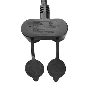 NEMA14-50P mâle vers (2) TT-30R femelle, cordon <span class=keywords><strong>adaptateur</strong></span> RV Y 4 broches prise 50 <span class=keywords><strong>ampères</strong></span> vers prise <span class=keywords><strong>30</strong></span> <span class=keywords><strong>ampères</strong></span> avec capuchon étanche, 18 pouces - Product Image 6