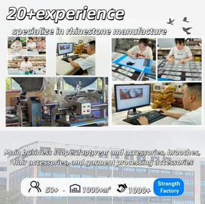 جديد كامل الماس حجر الراين ستيريو فراشة أقراط 3D زهرة هيربين طوق الملابس - Product Image 4