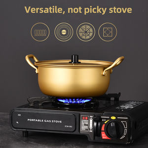 YUEDISI Utensilios de cocina Estilo coreano Mariscos Olla Sopa Olla caliente Doble ASA Aluminio Fideos Pan - Product Image 4