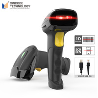 Escáner de código de barras 1D USB Xincode, lector de código de barras láser portátil, pistola de escaneo de código de barras con cable para escaneo en supermercados X-9101