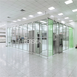 Conteneur de salle blanche modulaire sans poussière du fabricant <span class=keywords><strong>Dersion</strong></span> avec filtre HEPA et parois souples – Équipement de purification d'air pour salle blanche - Product Image 4