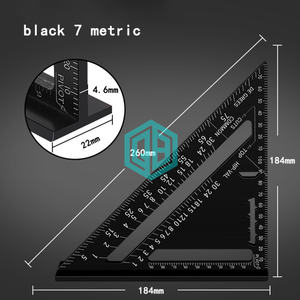 Jauges triangulaires en alliage d'aluminium pour le travail du bois outils de mesure règle d'angle de marqueur de haute précision métrique et impériale - Product Image 5