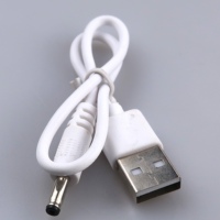 Câble de charge USB vers DC 3.5x1.35mm 5V pour nettoyeur facial, lampe de bureau, brosse à dents électrique, mini ventilateur, lampe torche