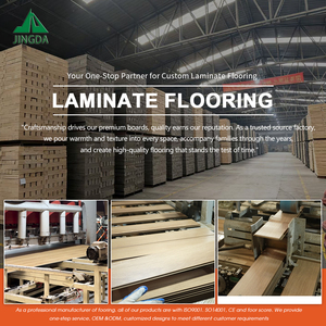 Plancher stratifié HDF résistant à l'eau Classe 32 AC4, chêne brillant gris clair marbré, 8 mm 10 mm, format extra long - Product Image 5