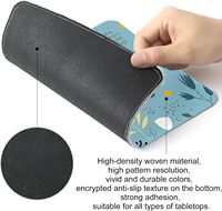Tapis de souris carré à motif de roses, surface soyeuse et lisse, application multi-scènes, tapis de souris indispensable au bureau