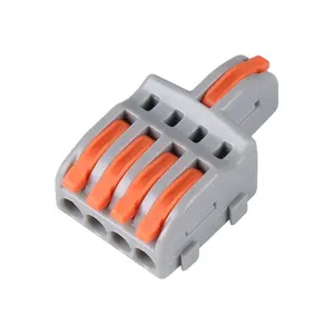 F14 1 in 4 out Fast Wire Connector Quick Push-in Wire Terminal Block Wire Connector Terminal Block