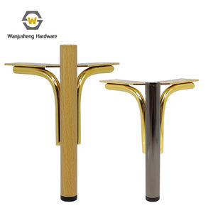 Pied de table triangulaire en métal multicolore Pied de meuble de canapé moderne et luxueux <span class=keywords><strong>Joaquin</strong></span> chromé - Product Image 1