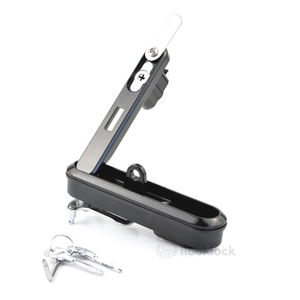 锌合金防盗平面锁，带按钮式旋转手柄，适用于5G电信和配电柜 - Product Image 2