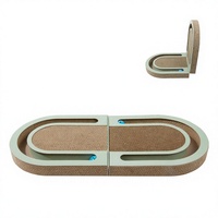 Planche à gratter interactive et écologique pour chat, jouet en carton pour animaux de compagnie, lime à ongles et aiguiseur de griffes, emballé en carton