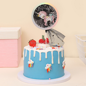 Decorazioni <span class=keywords><strong>per</strong></span> Torte a Forma <span class=keywords><strong>di</strong></span> Unicorno Usa e Getta Ecologiche all'Ingrosso <span class=keywords><strong>per</strong></span> Feste <span class=keywords><strong>di</strong></span> <span class=keywords><strong>Compleanno</strong></span> - Product Image 1