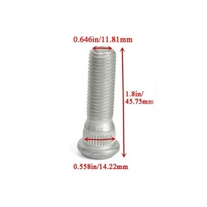 Pernos de rueda 90942-02049 de acero cincado para reemplazo de cubo de rueda Toyota - Product Image 3