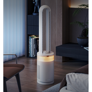 Ventilateur purificateur sans pales <span class=keywords><strong>Daewoo</strong></span> avec lumière d'ambiance, humidificateur atomiseur, nouveau modèle blanc laiteux - Product Image 2