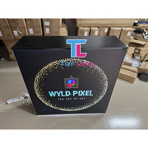 Mesa de exhibición SEG de paso portátil de 8 pies, estructura de aluminio con logotipo personalizado, escaparate luminoso LED sin marco, Mostrador de ferias comerciales, tensión - Product Image 6