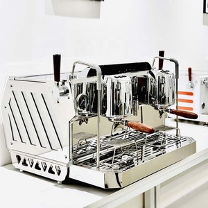 Machine à café expresso semi-automatique professionnelle 4200W, 2 groupes, avec système de pré-infusion, en stock, pour capsules, échantillons, café turc et café français - Product Image 2