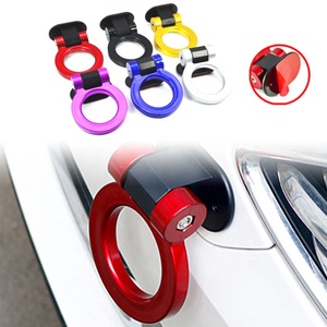 Multicolor ABS JDM <b>Dummy</b> Tow Hook Adjustable Traction Hook Universal Car Front Bumper Mod Decor Parts - Product Image 1
