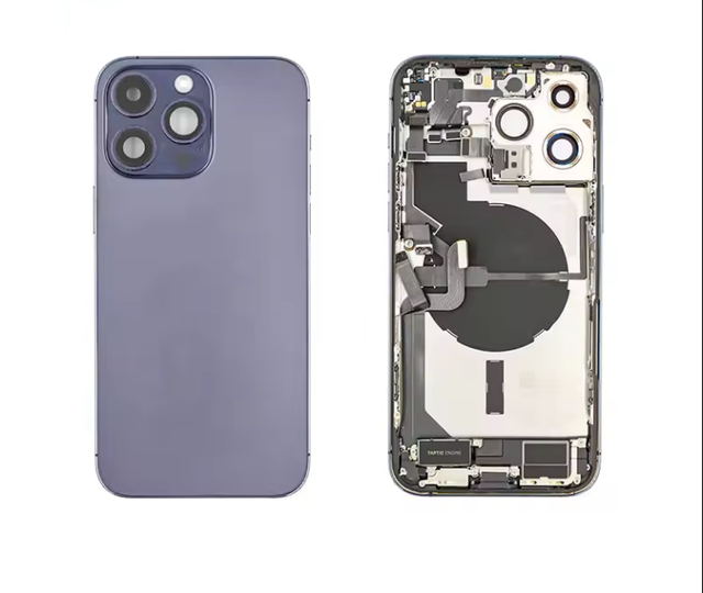 High Quality Back Housing with Small Parts for iphone X to 15 Pro Housing Battery Glass with Frame for iphone X Housing
