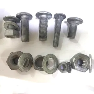 Highway Guardrail Fastener HDG เหล็กคาร์บอน Guardrail Bolt