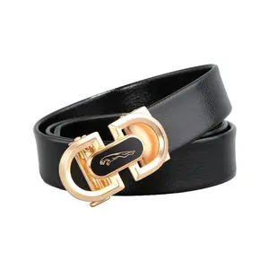 2023 New Genuine Men's Leather Belt with Automatic Belt Buckle for Men's High Grade Cowhide Pants