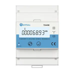 جهاز قياس بالوات من Rayfull موديل TD40M ثلاثي المراحل 100 أمبير متصل مباشر RS485 Modbus مقياس بالوات بالطاقة الشمسية لنظام الدفع