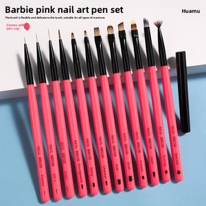 Juego de Pinceles Profesionales para Arte de Uñas Acrílicas, Estilo Japonés y Francés, para Pintura en Degradado, <span class=keywords><strong>Dibujo</strong></span> de Líneas y Pintura en Gel - Product Image 1