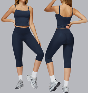 Yoga Mặc Tập Thể Dục Quần Áo Phụ Nữ Phòng Tập Thể Dục Tập Thể Dục Bộ Mặc 2Pcs Tập Thể Dục Bộ - Product Image 1