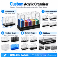 Distributeur de boosters en acrylique à 6 emplacements personnalisé, présentoir moderne et écologique pour cartes TCG Pokémon/YuGiOh/MTG pour les magasins de détail/de jeux