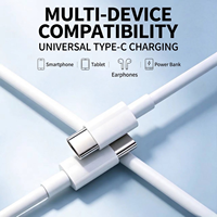 Câble USB C vers USB C 20W, câble de charge rapide USB, câble de données Type C, double Type C pour smartphone, câble de charge de téléphone, vente en gros OEM