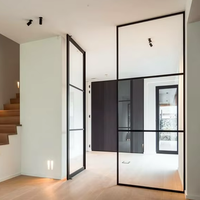Puertas de Acero para Terraza con Marco Delgado, Estándar Estadounidense para Casas Modernas
