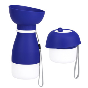 Bouteille d'eau portable pour animaux de compagnie, 600ml, avec récipient pour aliments, 260ml, mangeoire de voyage multifonctionnelle pour chiens et chats - Product Image 3