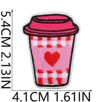 Vente flash Nouveaux patchs brodés à repasser sur tissu à thème romantique rouge rose pour la Saint-Valentin Cadeau pour les amoureux Décoration
