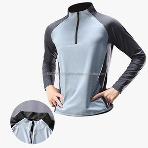Traje Deportivo Unisex con Media Cremallera para Entrenamiento, Ropa de Primavera para Correr, Secado Rápido, Anti-UV, Estampado, Transpirable, para Senderismo y Escalada al Aire Libre, con Riñonera - Product Image 1