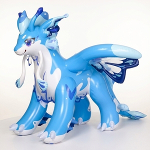 Dragon <span class=keywords><strong>papillon</strong></span> gonflable bleu et pelucheux, jouet gonflable aquatique pour adultes et enfants - Product Image 1