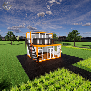 Casa Container Modulare Prefabbricata Portatile Personalizzata con Parete in Vetro per Caffetteria e Negozio - Product Image 2