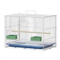 Cage à oiseaux, enclos d'élevage pliable en fil métallique électroplaqué, cage universelle multi-animaux, structure métallique robuste pour animaux de compagnie d'intérieur