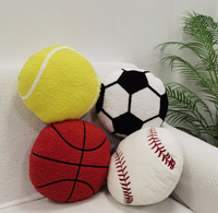 Nouveau design de football de tous les jours oreiller décoratif en peluche douce personnalisé oreiller en peluche jaune en forme personnalisée