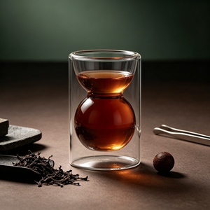 Bicchiere da tè rosso in vetro borosilicato a doppia parete da 140 ml con forma creativa per tè rosso <span class=keywords><strong>turco</strong></span> e arabo, articoli per la tavola Majlis e regalo per l'Eid - Product Image 5