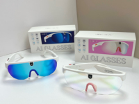 Lentes Inteligentes Kairui AIMB-G5 con Cámara de 8MP, Transferencia Wi-Fi, IA, Cámara Dual, Marco Metálico, Resistencia al Agua IPX-4, Control Táctil por Aplicación, 270mAh