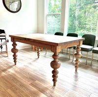 Pieds de table modernes en bois massif sur mesure, pieds de lit en forme de gourde de style colonne romaine, pieds de meuble, installation facile, pieds de table à manger